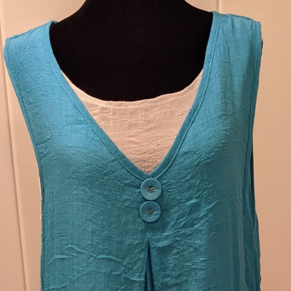 Lightweight, 2-Piece Layered Tunic by Papa Vancouver - Picture 1 of 5